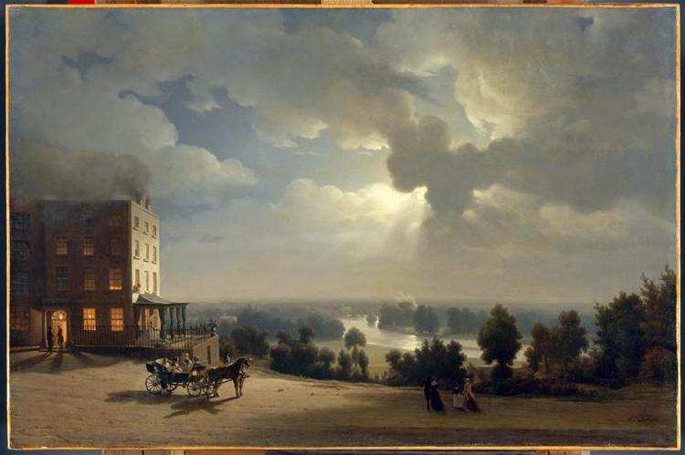Hippolyte Sebron Vue De La Campagne De Richmond oil painting image